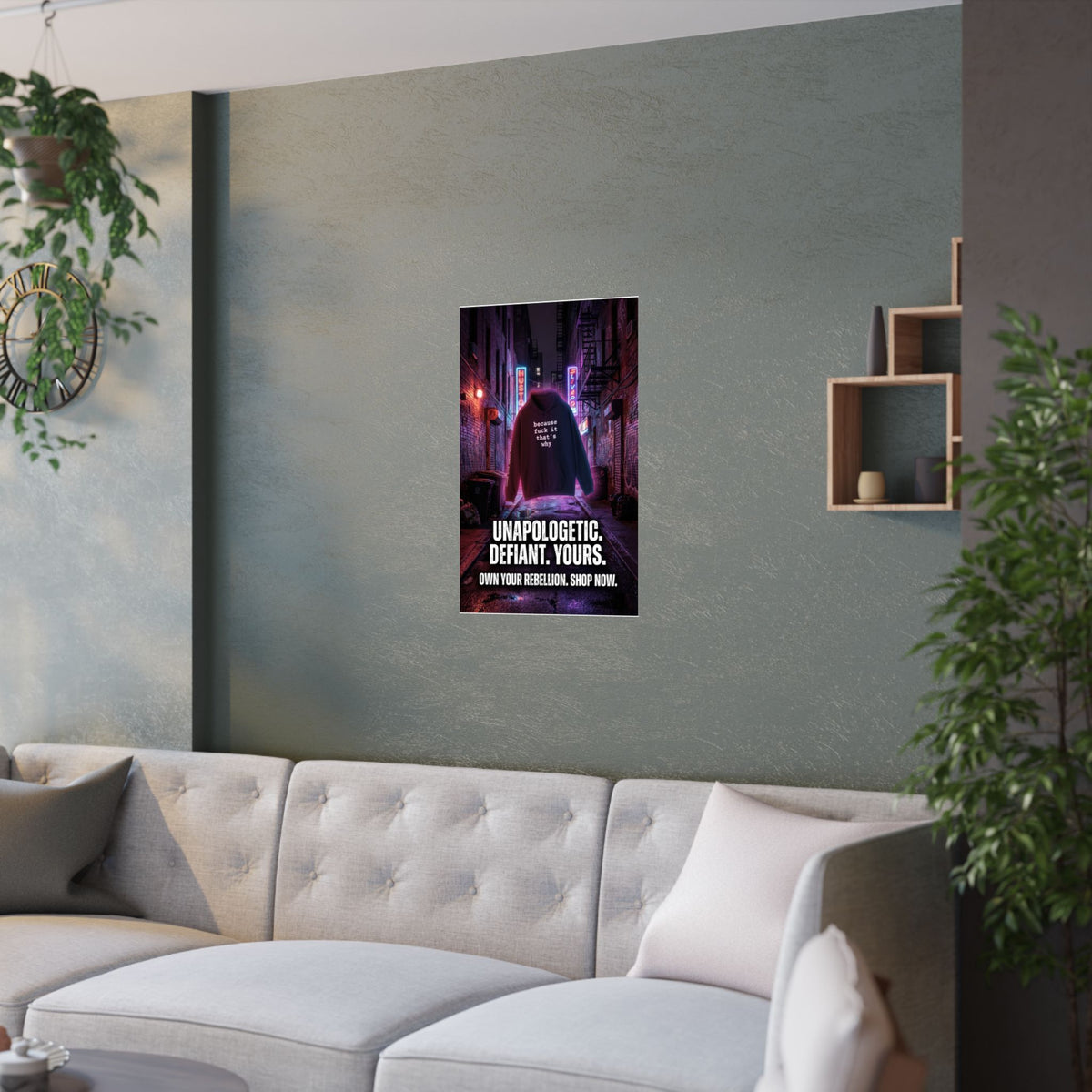 "Unapologetic. Defiant. Yours." - Wall Art