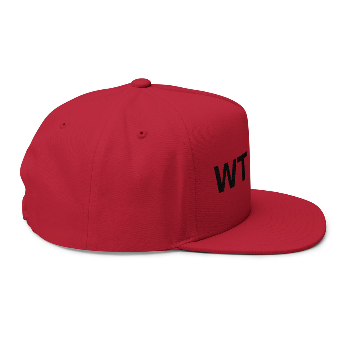 White Trash With Money - WT | WM Embroidered Flat Bill Cap