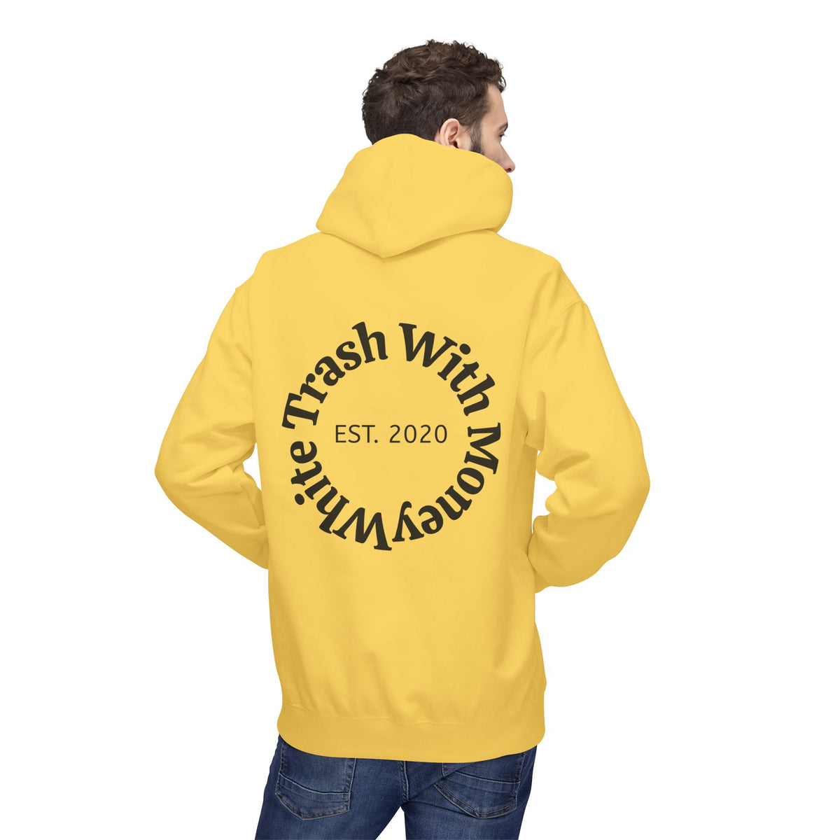 White Trash With Money Hoodie — Circular Back Logo, Est. 2020