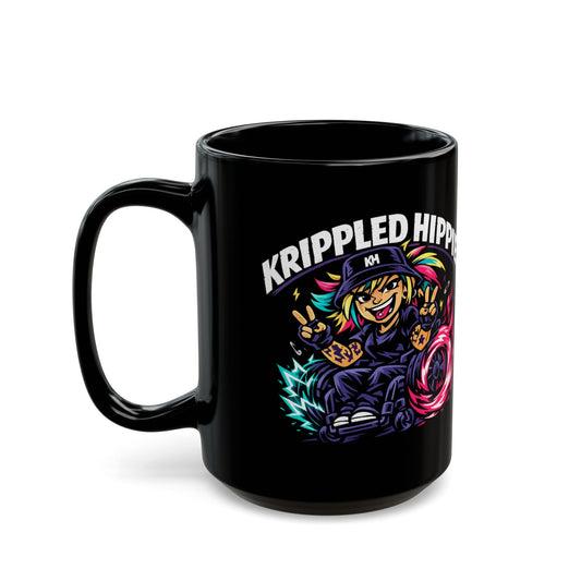 KH - Electric Hippie Black Mug — 15 oz