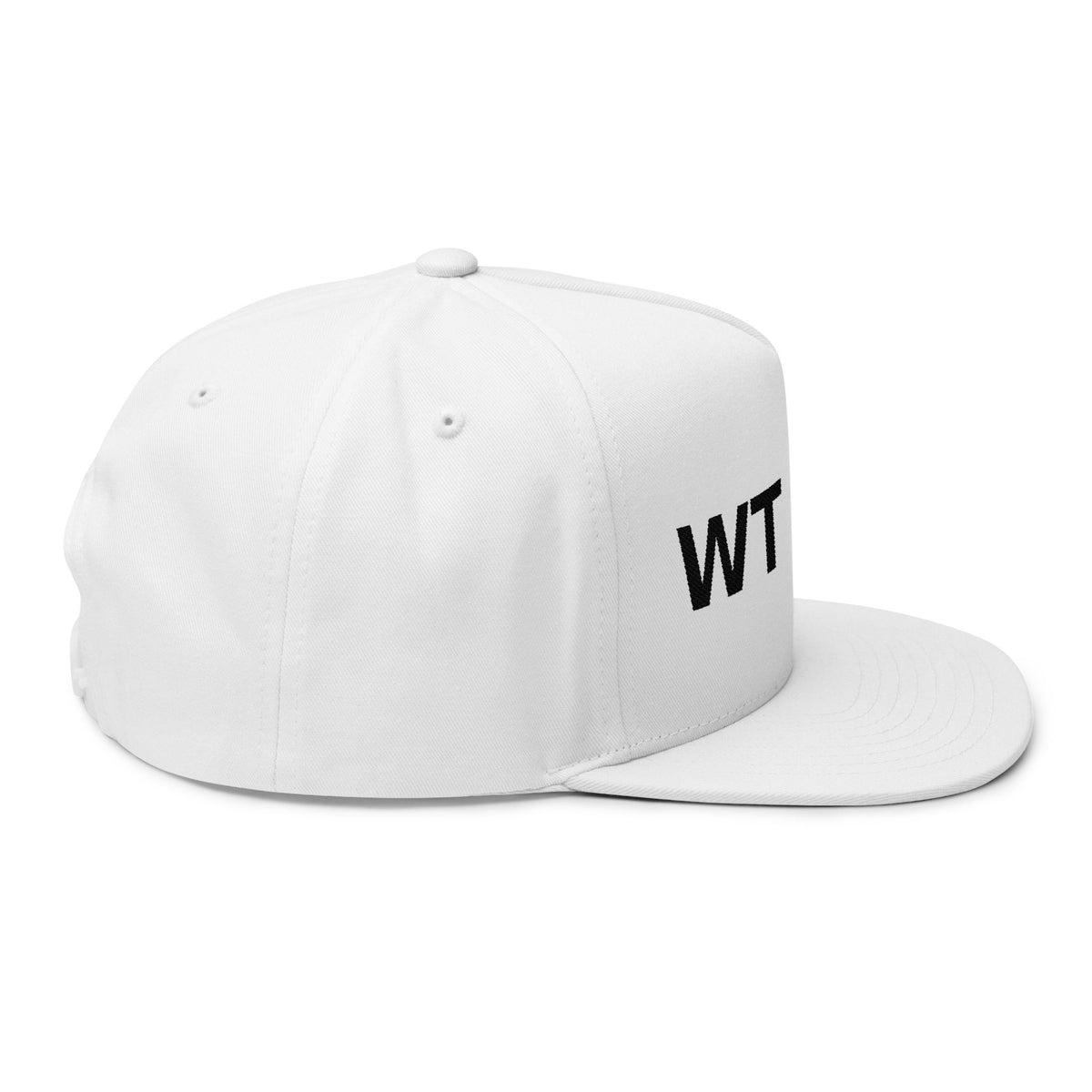 White Trash With Money - WT | WM Embroidered Flat Bill Cap