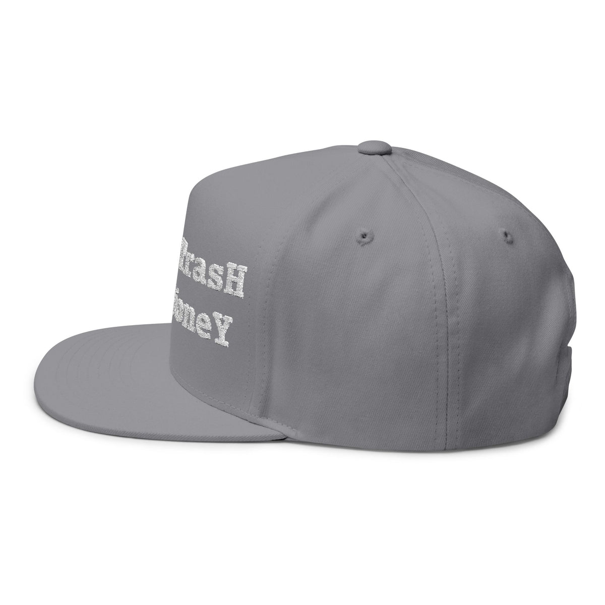 2026 White Trash With Money Flat Bill Cap - EMBROIDERED