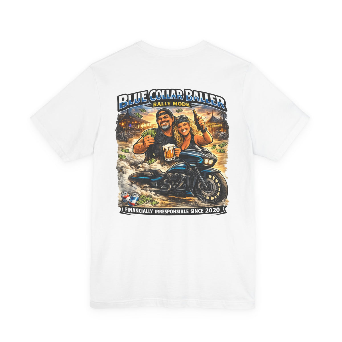 Blue Collar Baller - Motorcycle Tee