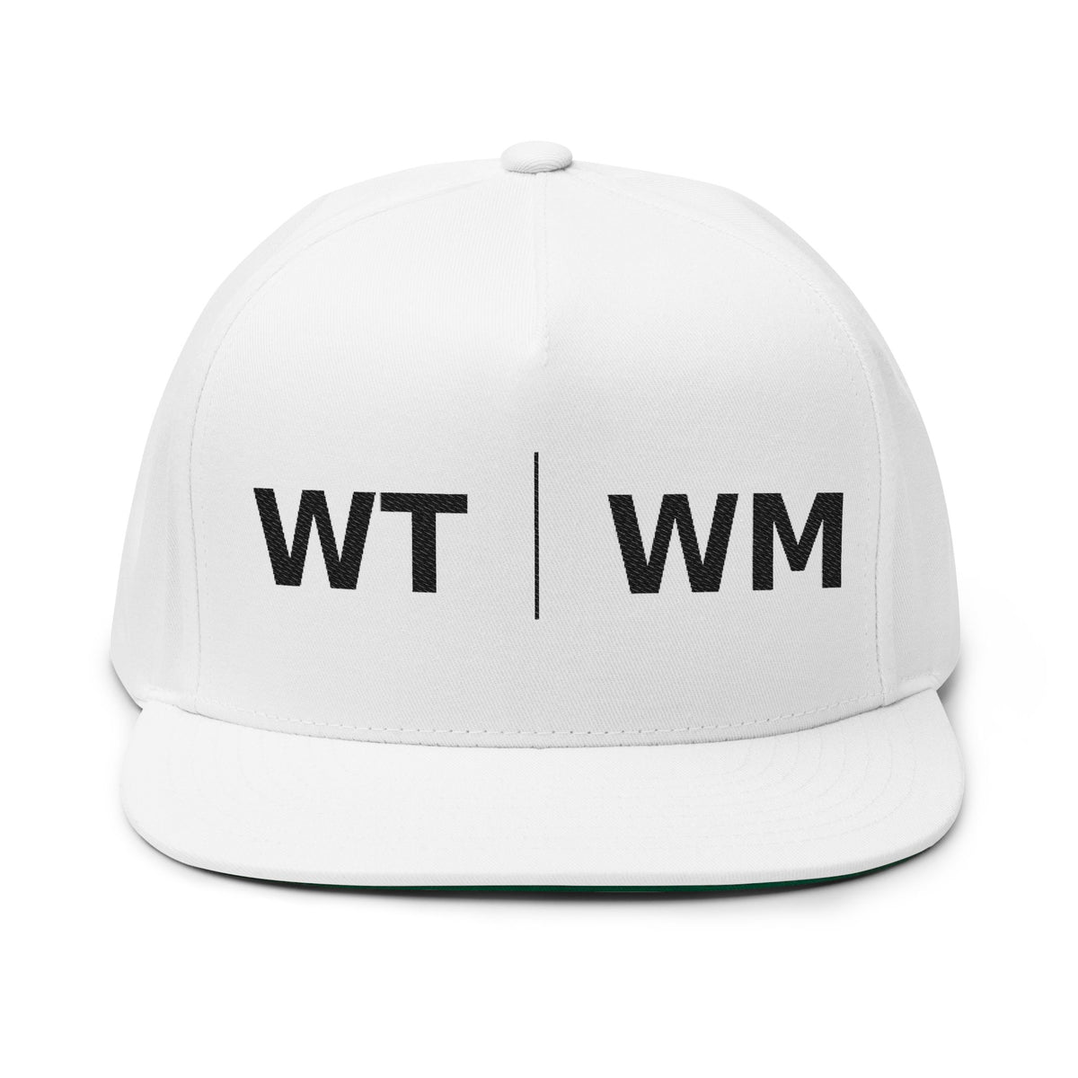 White Trash With Money - WT | WM Embroidered Flat Bill Cap