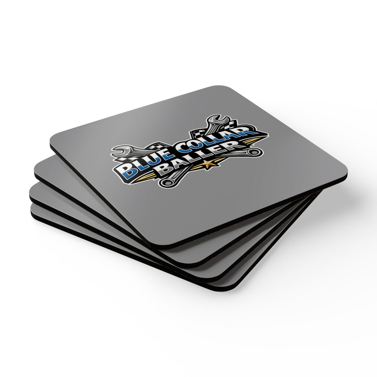 Blue Collar Baller - 4 pc Coaster Set