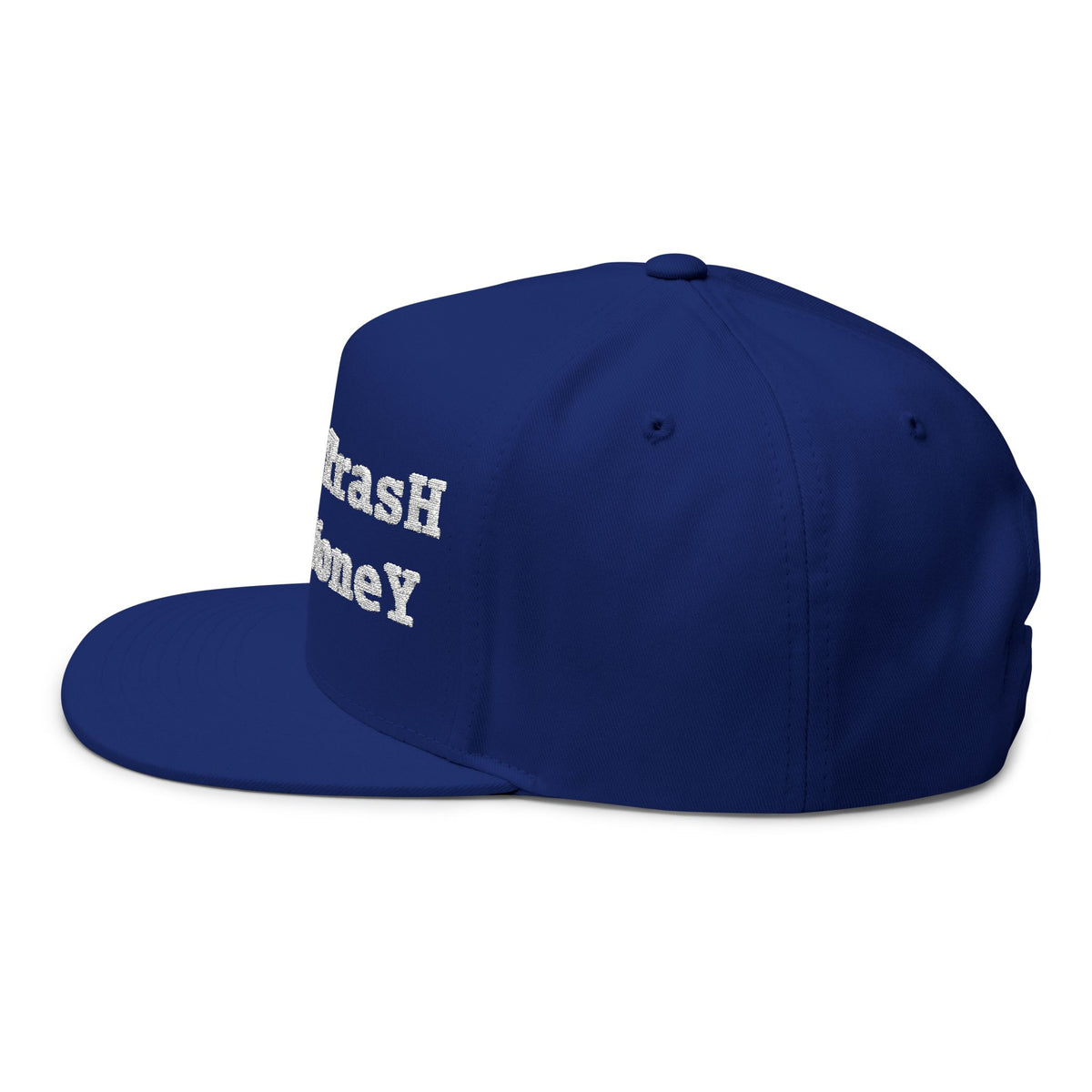 2026 White Trash With Money Flat Bill Cap - EMBROIDERED
