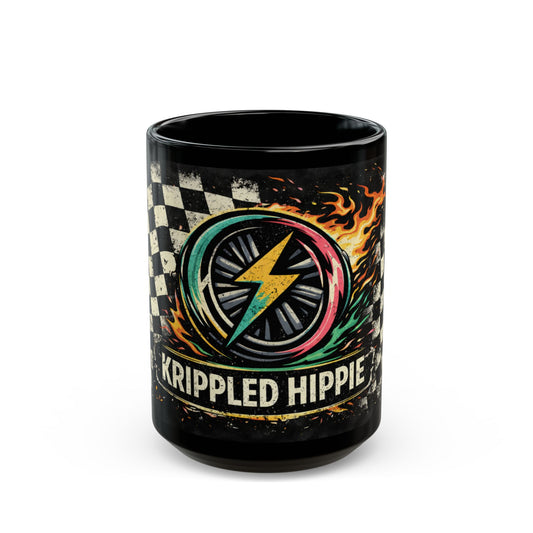 KH - Lightning Logo Black Mug — 15oz