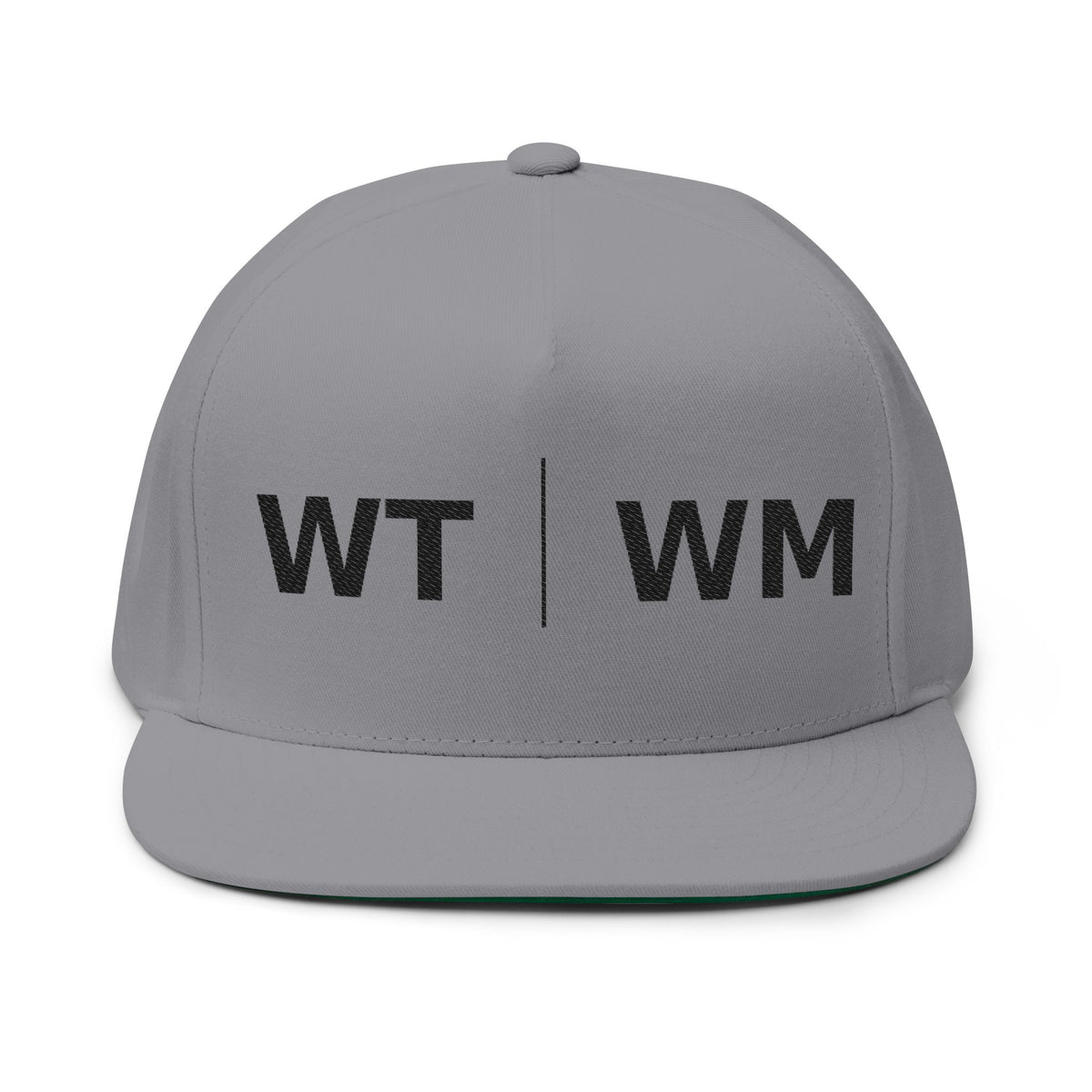 White Trash With Money - WT | WM Embroidered Flat Bill Cap