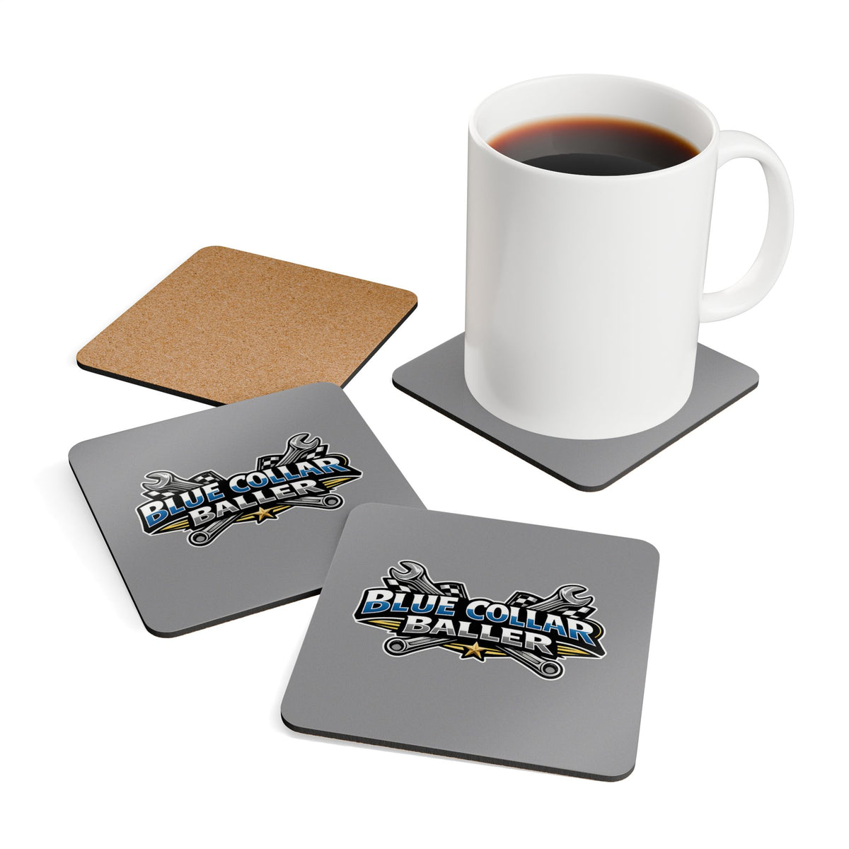 Blue Collar Baller - 4 pc Coaster Set