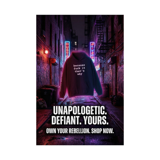 "Unapologetic. Defiant. Yours." - Wall Art