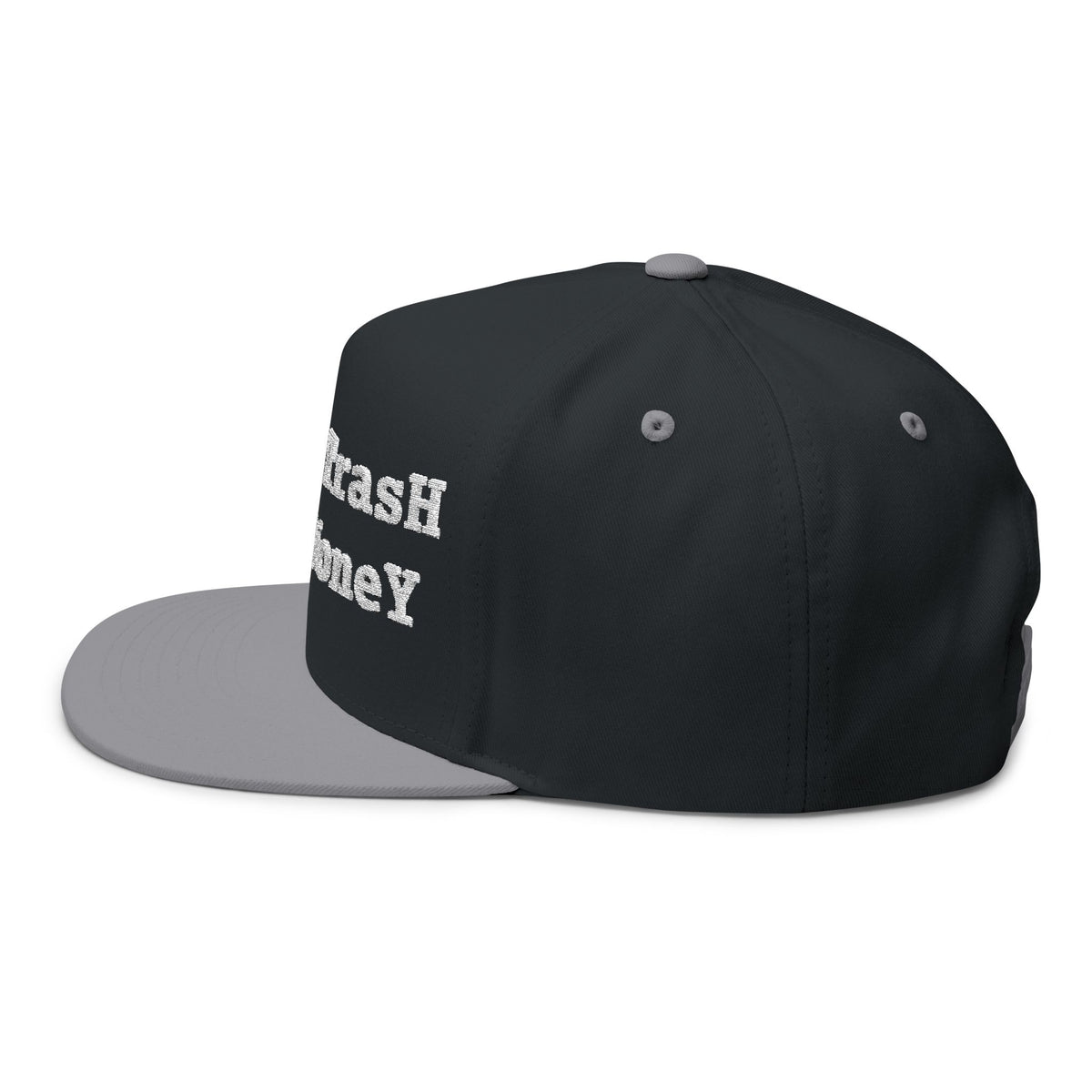 2026 White Trash With Money Flat Bill Cap - EMBROIDERED