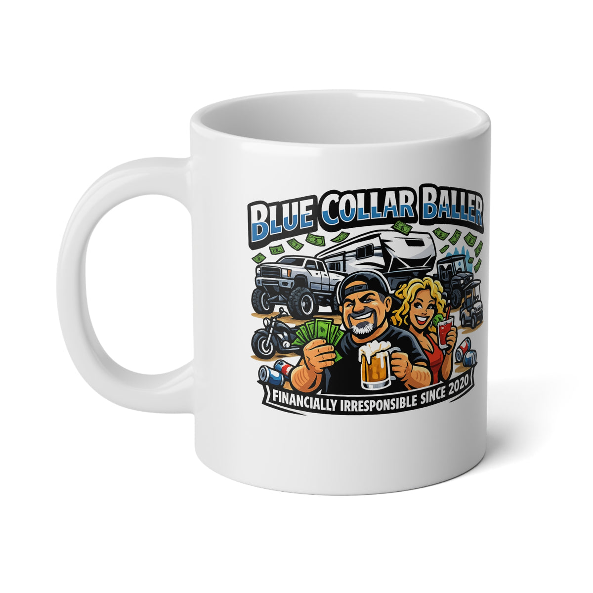 Blue Collar Baller - 20 oz Jumbo Mug