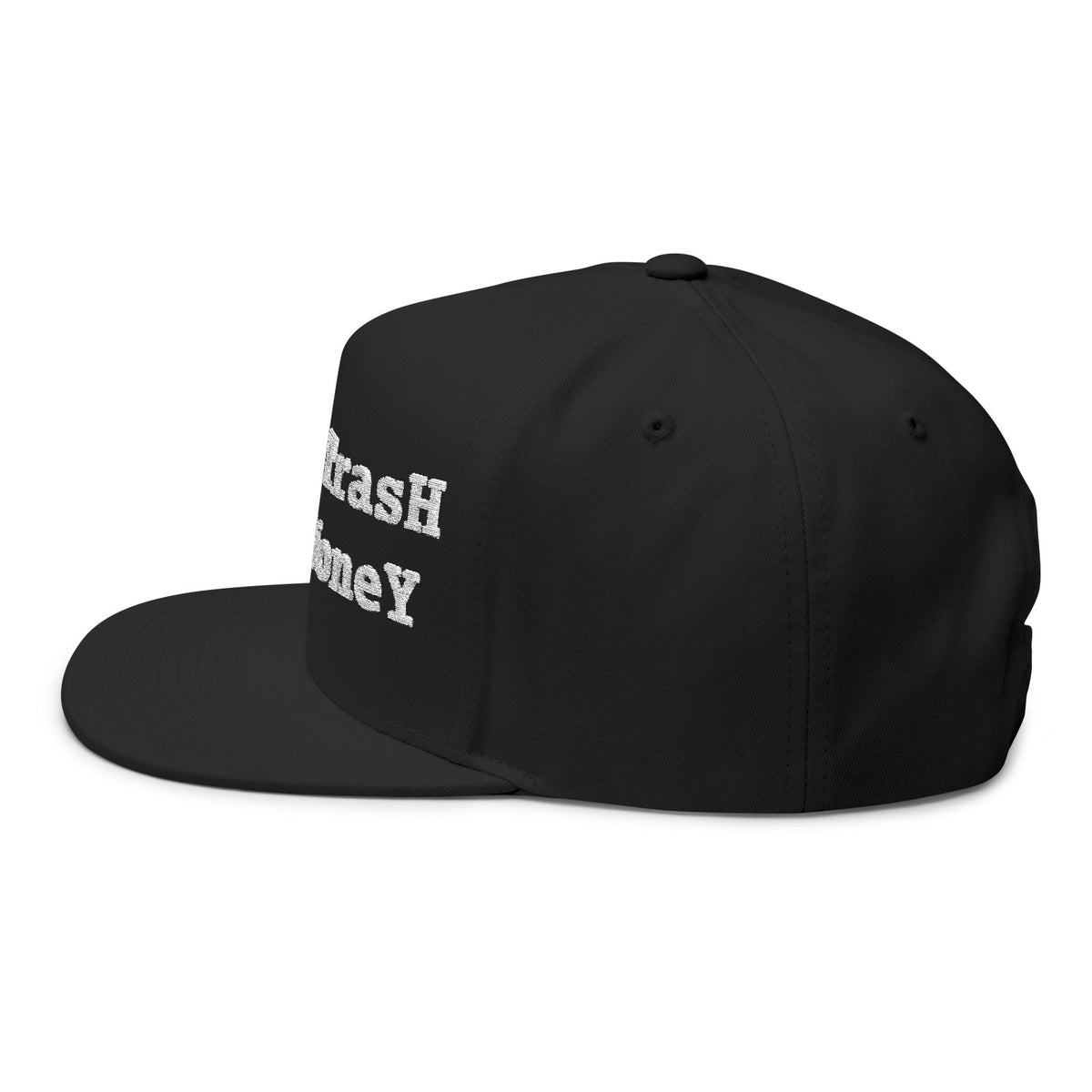 2026 White Trash With Money Flat Bill Cap - EMBROIDERED