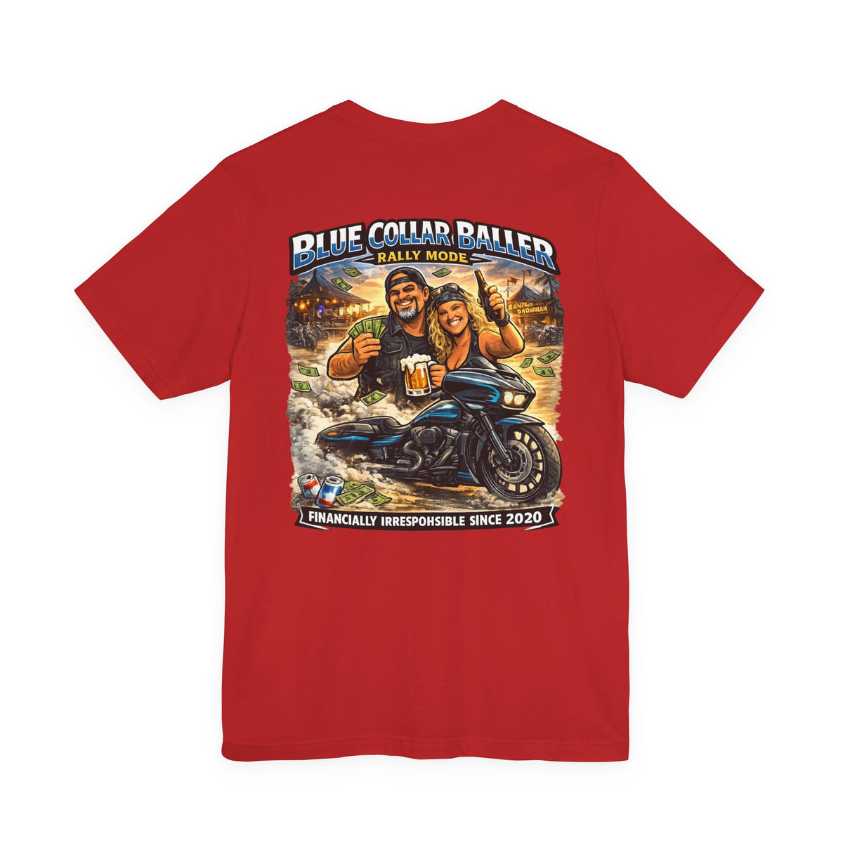 Blue Collar Baller - Motorcycle Tee