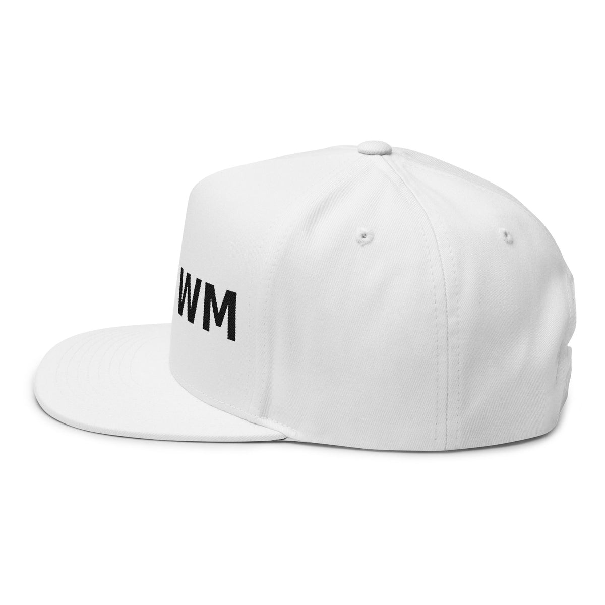 White Trash With Money - WT | WM Embroidered Flat Bill Cap