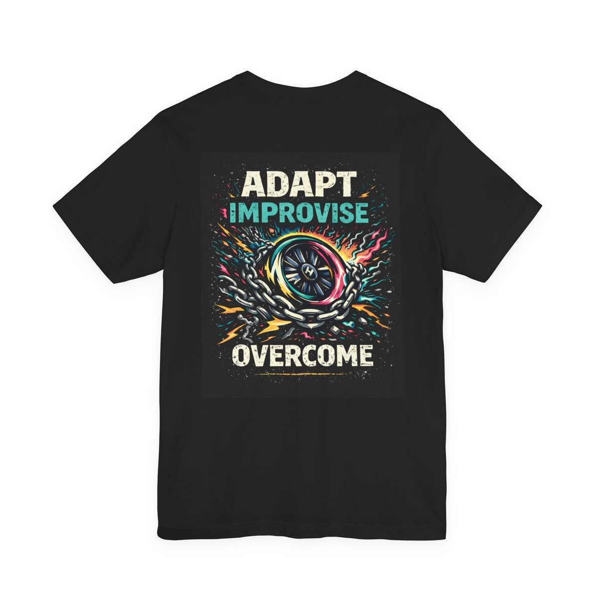 KH - Adapt Improvise Overcome T-Shirt — BACK LOGO -  Motivational Tee