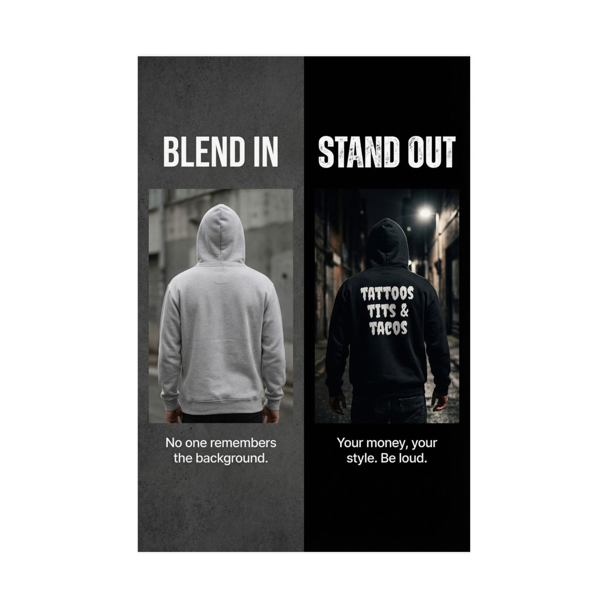 "Blend In / Stand Out"  Wall Art