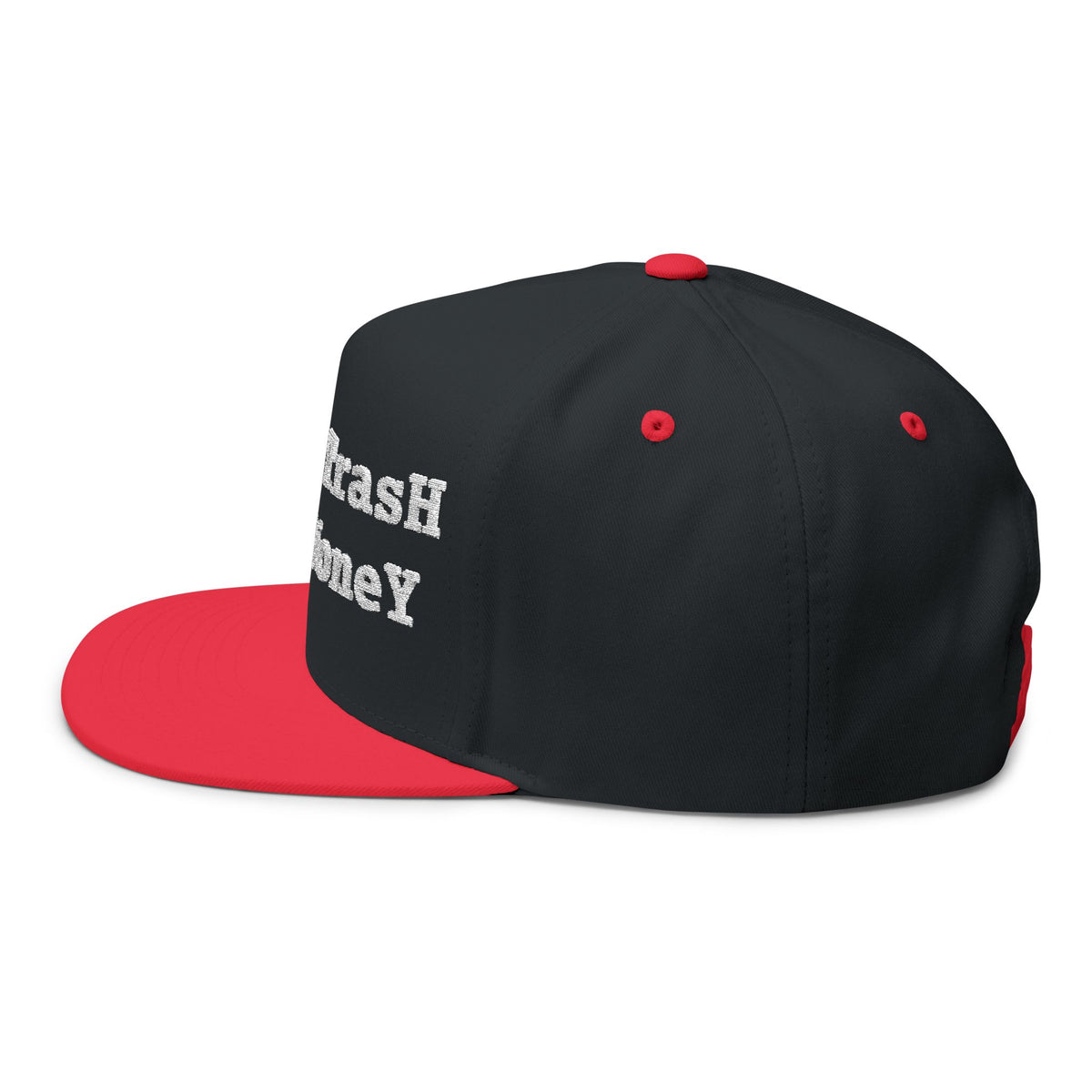 2026 White Trash With Money Flat Bill Cap - EMBROIDERED