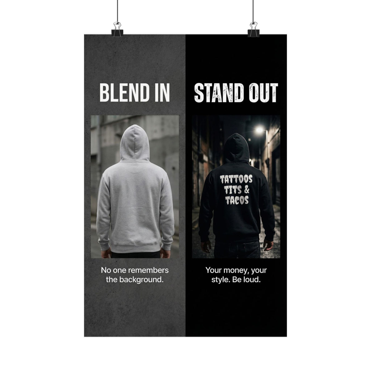 "Blend In / Stand Out"  Wall Art