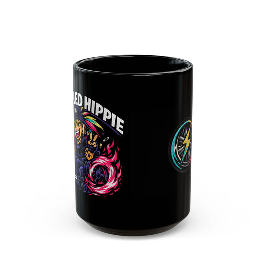 KH - Electric Hippie Black Mug — 15 oz