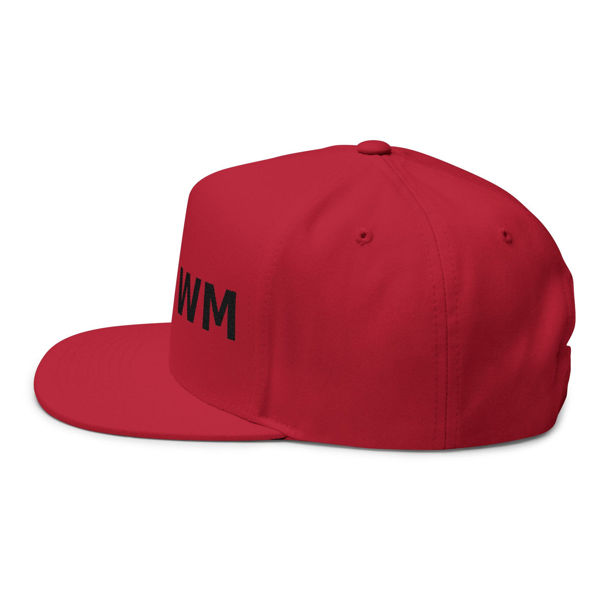 White Trash With Money - WT | WM Embroidered Flat Bill Cap