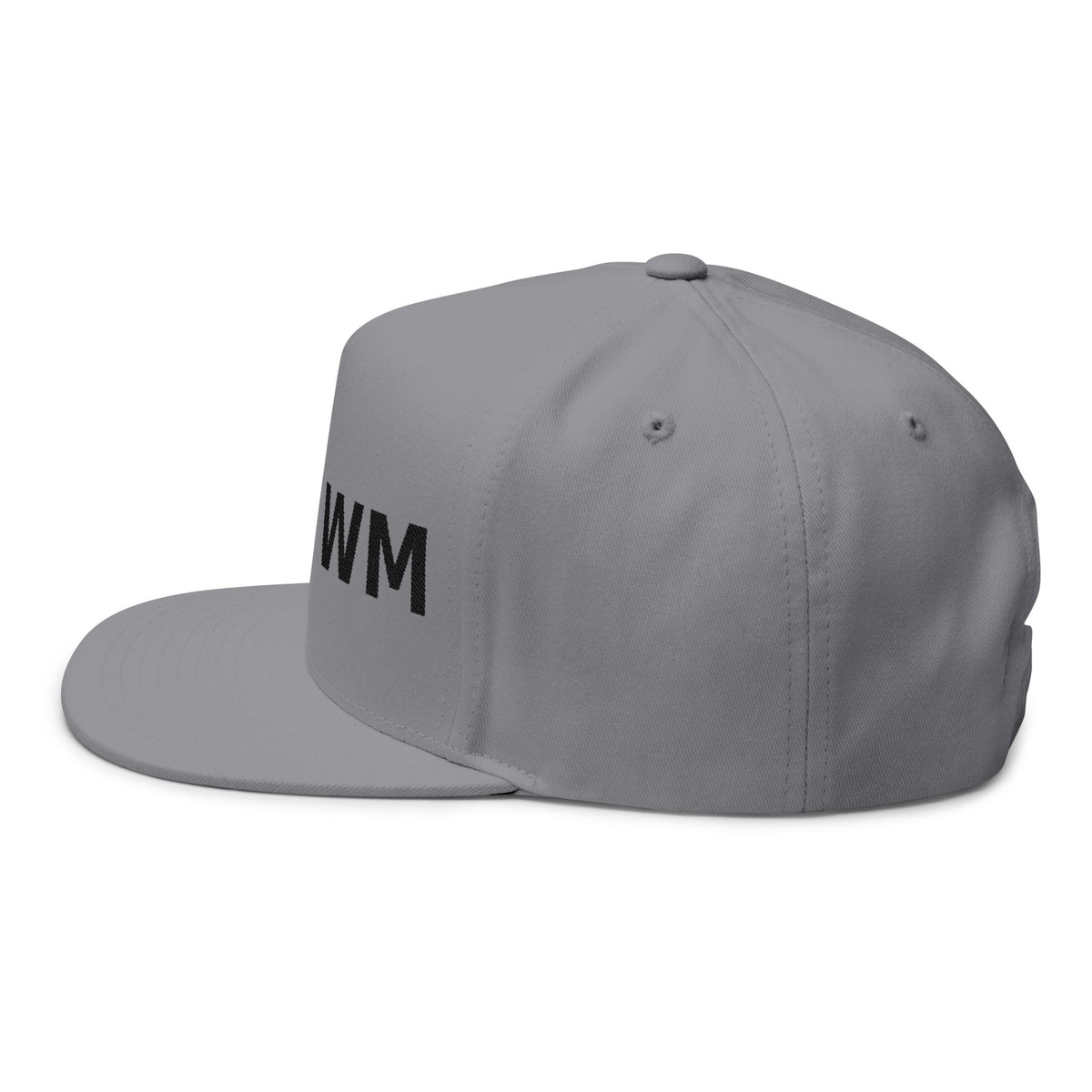 White Trash With Money - WT | WM Embroidered Flat Bill Cap