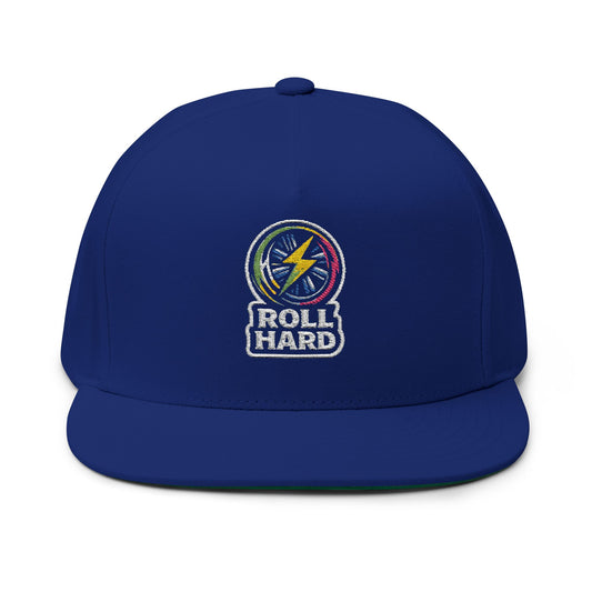KH - Flat Bill Cap — Embroidered "Roll Hard"