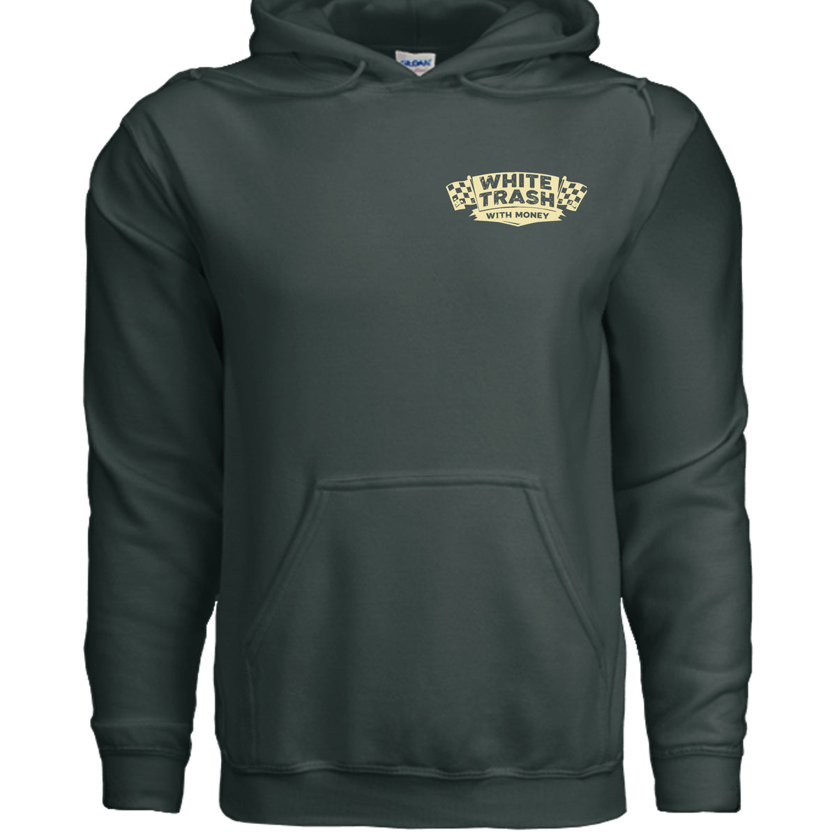 Fan Charcoal Heather - G185 - FRONT